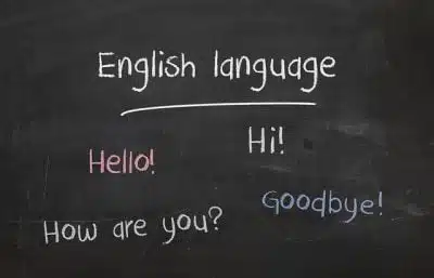 English language tutoring session online