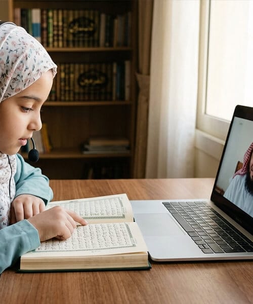 kids learning arabic quran mushaf